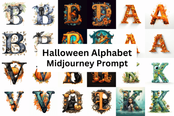 Ai Prompt for Halloween Alphabet: Eerie Elegance in Every Letter
